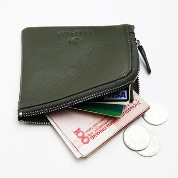 LANSPACE mužov peňaženky ručné mince peňaženky držiteľov značky bežné zips kabelku