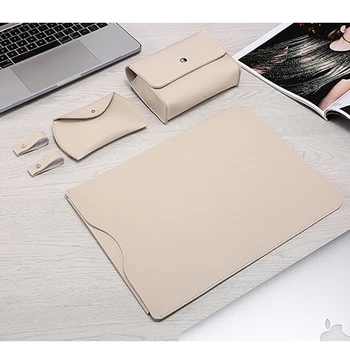 Laptop Rukáv Taška Pre Macbook Air 13 Retina 11 12 15 15.4 Notebook Prípade Pre Xiao Pro 13.3 Povrchu Pro 4 5 6 12.3 Kožený Kryt