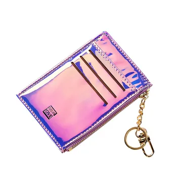 Laser Mini Peňaženka Ženy Mince Kabelku Módne Farbou Key Card Multifunkčné Malé Peňaženky Spojka Vankúš Dizajnér Carteira