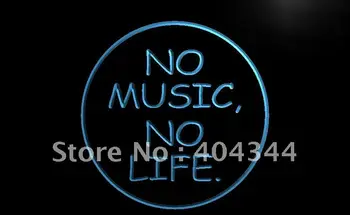 LB848 - Žiadna Hudba, Žiadny Život Bar Pivo Roll Rock Svetlo Prihlásiť domova remeslá
