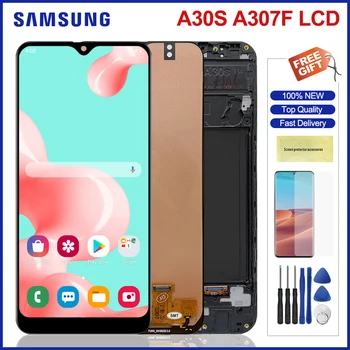 LCD Displej Pre Samsung Galaxy A30S A307 Lcd Displej Dotykový Displej Digitalizátorom. Montáž Pre Samsung A307F A307FN A307G A307YN Lcd
