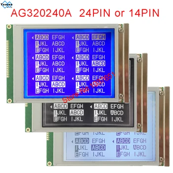 LCD modul displej 320x240, 24pin 14pin AG320240A4 AG320240A1 AG320240A7 čierna modrá biela Nový, Originálny alebo kompatibilný