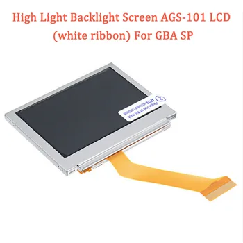 LCD Podsvietenie Súpravy pre GBA Podsvietenie Obrazovky AGS-101 LCD (Biela stuha) 2018 Plynulou Stmievanie Doska GBA SP Gamepad Príslušenstvo