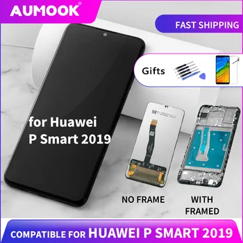 LCD Pre Huawei P Smart 2019 Displej prvotriednej Kvality Dotykový Displej s Rámom Digitalizátorom. Montáž Nahradenie POT-LX1 L21 LX3