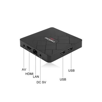 Leadcool Mini Smart TV Box 4K QHD Android 8.1 TV Box RK3228A H. 265 Media Player Set-top-Box