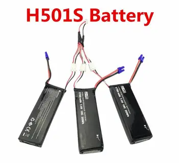 LeadingStar 3ks 7.4 V 2700mAh Batérie 1 Až 3 Nabíjací Kábel pre Hubsan X4 H501S H501C H501A H501C H501M H501S W H501S pro
