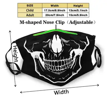 Lebka Tvár , Bielu Masku Na Tvár Umývateľný Filter, Letné Hot Predaj Úst Masky Na Tvár Masku Zdravia Zdravý Chrániť Nhs Lebky Ghost