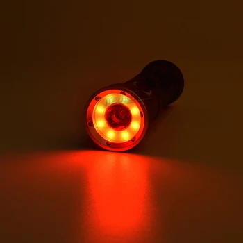 Led baterky KLASU bliká červená svetlo Výstražné Svetlo xml-t6 nepremokavé pochodeň lov Opraviť auto lampa 18650 AAA linterna s magnetom