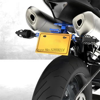 LED CNC Hliníkové Motocykel Licencia poznávacia značka kryt Pre R6 Suzuki B Kráľ Batérie Yamaha Yamaha R3 Kapotáže Auta Tracer