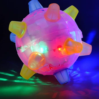 LED Disco Tanec, Skákanie Lopty Blikajúce Svetlo Do Hudby Bounce Skákacie Loptu Hračka pre Mačky Psa