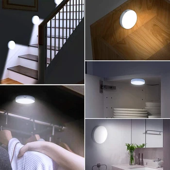 LED Dotykový Stmievateľné Nočné Svetlo USB Nabíjateľné Pod Skrinku Puk Noc Lampa Magnet Palicu na Skrini Svetlá pre Počítadlo Kuchyňa