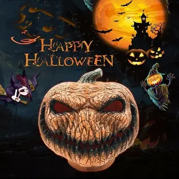 LED Halloween Horror Variácie Tekvicové Hlavy Dekorácie Pumpkin Head Demon Latexovú Masku, Maškaráda, Karneval, Halloween Masky