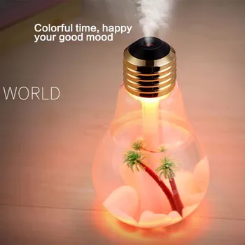 LED Lampa Vzduchu USB Ultrazvukový Zvlhčovač Pre Domáce Esenciálny Olej Difúzor Rozprašovač Osviežovač Vzduchu Hmly Maker S LED Nočné Svetlo