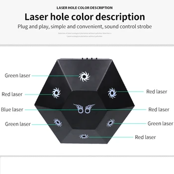 LED Laserový Projektor Svetlo DMX512 Disco Automaticky Otáča Premietacie Lampy, Nočné Svetlo Halloween Vianoce KTV Home Party Bar