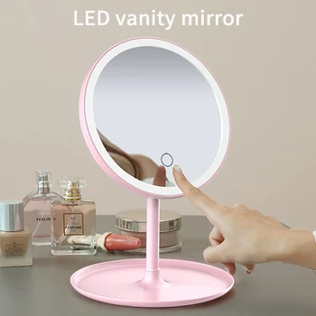 Led make-up Zrkadlo so Svetlom M121 LED Zrkadlo na líčenie Dotykový Displej kontrolka LED Zrkadlo na make-up Osvetlené make-up Zrkadlá