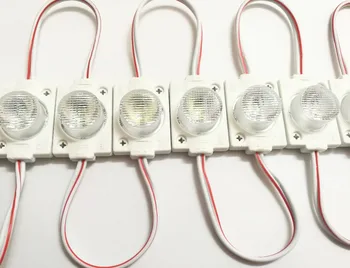 Led Modul Svetlo vstrekovanie ľan (1LED, biela, 1.5 W) obojstranné 20pcs DC12V Vodotesný pre Lightbox Prihlásiť Kanál AD Board