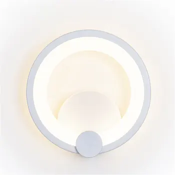 Led nástenné svietidlo módne Kolo akryl-kreatívne nástenné svietidlo kruhu osobnosti chodby, spálne, nočná lampa