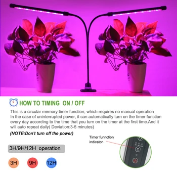LED Phyto Lampa USB celé Spektrum LED Rásť Svetlo Časovač, Svietidlo Pre Rastliny Horticole Pre Vnútorné Sadenice, ktoré kvety Rastú Stan Box Kvet