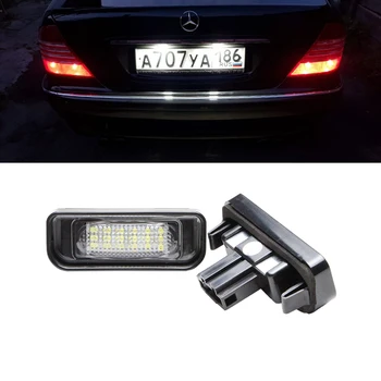 Led Preukaz Svetlo Na Mercedes Benz W220 DC 12V 18 SMD-3528 Číslo Auta LED Lampa Pre Benz W220 99-05 Auto špz Svetlo