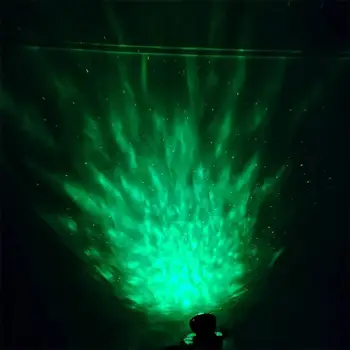 LED Projektor Laserové Svetlo Hviezdna Hviezdy Neba Projekcia Nočnej Lampy Fáze Disco DJ 360 Stupňov Rotácie Nočné Osvetlenie na Čítanie