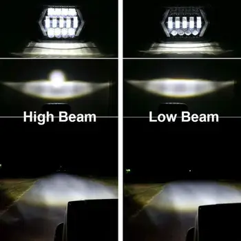 LED Projektor Svetlometu Auto Projektor Objektív COB LED Angel Eyes Halo DRL Svetlomet Retrofit Pre Jeep Cherokee sq2 DIY Auto-Styling
