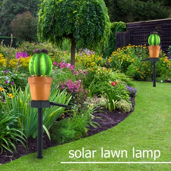 LED Solárne Lampy Kaktus Svetelný Senzor Kontroly Spike Svetlo pre Záhradné Osvetlenie, Lampy Trávnik