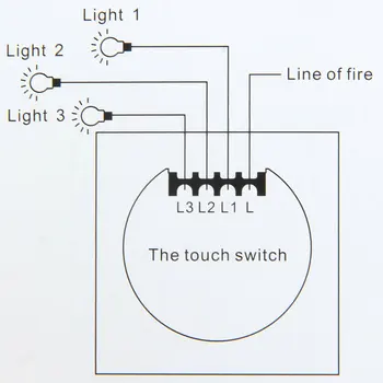 LED svetlo Dotykový Spínač 220V Senzor Nástenné svietidlo Prepínač Normy EÚ 1/2/3 Gang Tvrdené Sklo Panel Smart Switch Nepremokavé č RF433