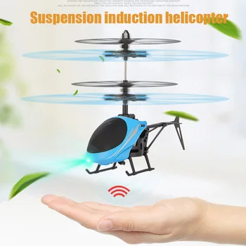 LED Svetlo Hračky RC Bezpilotné Lietajúce Lietadlá Pozastavenie Indukčné Vrtuľník Mini RC Vrtuľník s Diaľkovým ovládaním pre Deti Darček