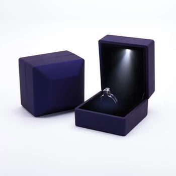 LED Svetlo Malý Krúžok Náhrdelník DisplayTravel Šperky, Darčekové Krabice na Svadbu Zapojenie Valentine Vianoce