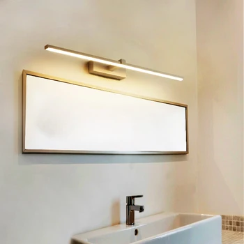 Led svetlo zrkadlo Nástenné svietidlá kúpeľňa Nepremokavé white black LED plochý lampa Moderných interiéroch Nástenné svietidlo Kúpeľňa Svetlo make-up zrkadlo