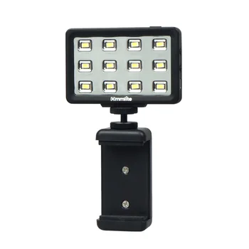 LED Video Svetlo Commlite CM-PL12 II Vysoké CRI>95 Super svetlé Portable Multi-funkčný Mini Video Svetlo pre Smartphone fotoaparát