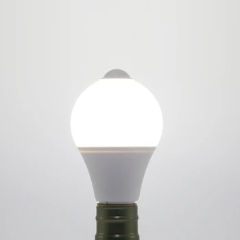 LED Žiarovka E27 PIR Snímač Pohybu Svetla 85-265V 110V 220V 5W 7W Infračervené Tela Lampy, Nočné Lampy, Chodby, Automatické Čidlo Smart Žiarovky