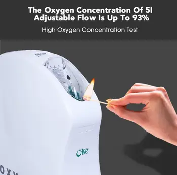 Lekárske Triedy Ii Kyslíkový Koncentrátor 96% Vysoká Čistota Kyslíkový Koncentrátor 5l Homecare Nízka Hlučnosť Oxygenerator s 2 ročná záruka