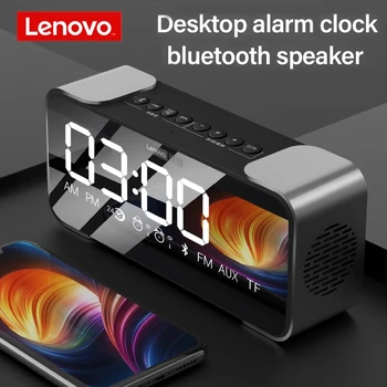 Lenovo L022 Bluetooth reproduktory S LED Čas Diaplay Prenosný Bezdrôtový Subwoofer, Bluetooth 5.0 Podpora TF kariet FM, AUX reproduktory