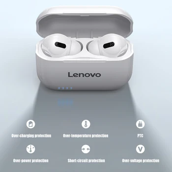 Lenovo LP1S TWS Bluetooth Slúchadlá Športové Bezdrôtový Headset Stereo Slúchadlá HiFi Hudby S Mic LP1S Pre Android Smartphone IOS