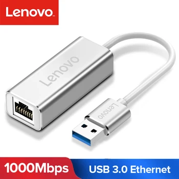 Lenovo USB Ethernet Adaptér USB 3.0 2.0 Sieťová Karta do RJ45 Lan pre Windows 10 Xiao Mi Rámček 3 Nintend Prepínač Ethernet USB