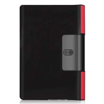 Lenovo Yoga Smart Kartu 5 10.1 YT-X705F PU Kožené puzdro Smart Cover obal pre Lenovo Yoga Smart Tab 10.1 YT-X705f Tvrdené Sklo
