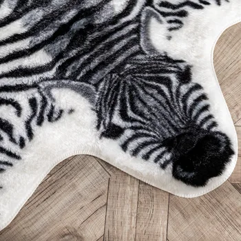 Leopard Tvar Kože Koberec Gepard Zebra Simulácia Kožené Mat Obývacej Izby, Spálne, Konferenčný Stolík Dekoratívne Koberec Bytový Textil