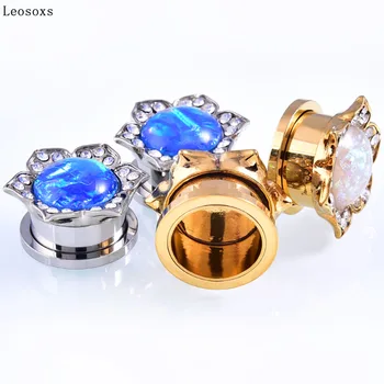Leosoxs 2 ks 8-25 mm z Nehrdzavejúcej Ocele Ušné Sviečky a Tunely Ear Piercing Skrutku Fit Rozšírenie Ucho Natiahnuté Piercing Šperkov