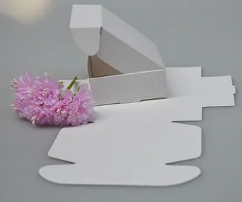 Leotrusting 50pcs 7*7*3 cm Prázdne Biele Papierové Krabice Biele Lepenka Papier Darčekové Balenie Box Ručne vyrábané Mydlo Strany Svadobné Papierovej Krabici