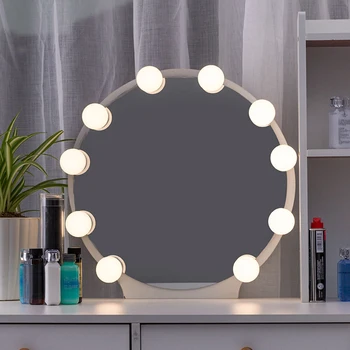 Lepidlo 5V USB LED Domov Kúpeľňa make-up Zrkadlo Márnosť Stlmiť Svetlo Žiarovky Lampy určené pre úsporu energie s dlhú životnosť.