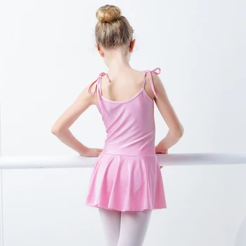 Lesklé Spandex Baletné Šaty Košieľka Gymnastika Šaty Dievčatá Detský Balet Tanec Obleky S Sukne