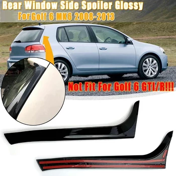 Lesklý Čierny Zadný Spojler, Bočné Krídlo Nálepky Výbava Kryt pre VW Golf 6 MK6 2008 -2013 Nie pre Golf 6 GLAXAY/R