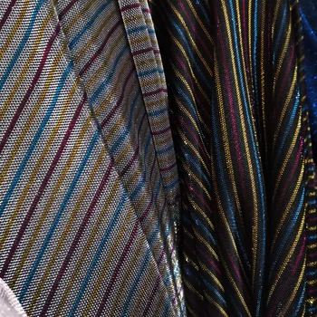 Leskom Prúžok textílie polyester Večerné Šaty Textílie lesklé party dekorácie bling plavidlá textílie
