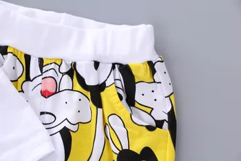 Letné Batole Detské chlapčenské Odevy Sady Cartoon Mickey chlapci top T-shirt Šortky 2 ks Oblečenia Deti Oblečenie Móda Šport Vyhovuje