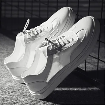 Letné biele topánky teplú obuv priedušná tenké biele topánky pánske rada topánky, biele topánky biele topánky