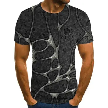 Letné mužov 3D tlač T-shirt lightning scenérie tlač t-shirt pánske T-shirt Letné Čierne Tričko okolo krku pláži T-shirt