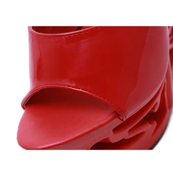 Letné Módy Gladiator Sandále 2020 Nové Ženy 15 cm Kliny Platforma Topánky Žena Super Vysoké podpätky Sandále TWS089