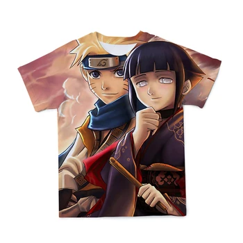 Letné Nový Štýl 3D pánske/dámske Tričko Naruto Séria Oblečenie Anime Charakter Tlač O-Neck T-Shirt Veľké Veľkosť 110-6XL