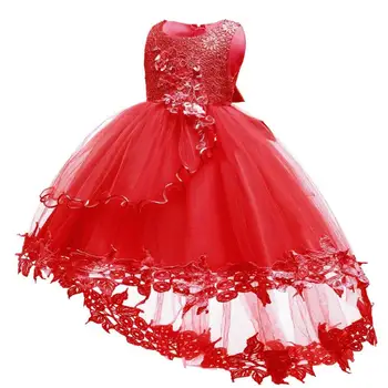 Letný Detský Baby Girl Princezná Šaty kvety Tylu Party Šaty na Jedno Dieťa Rokov Brithday Formálne Šaty Dojčenské Oblečenie
